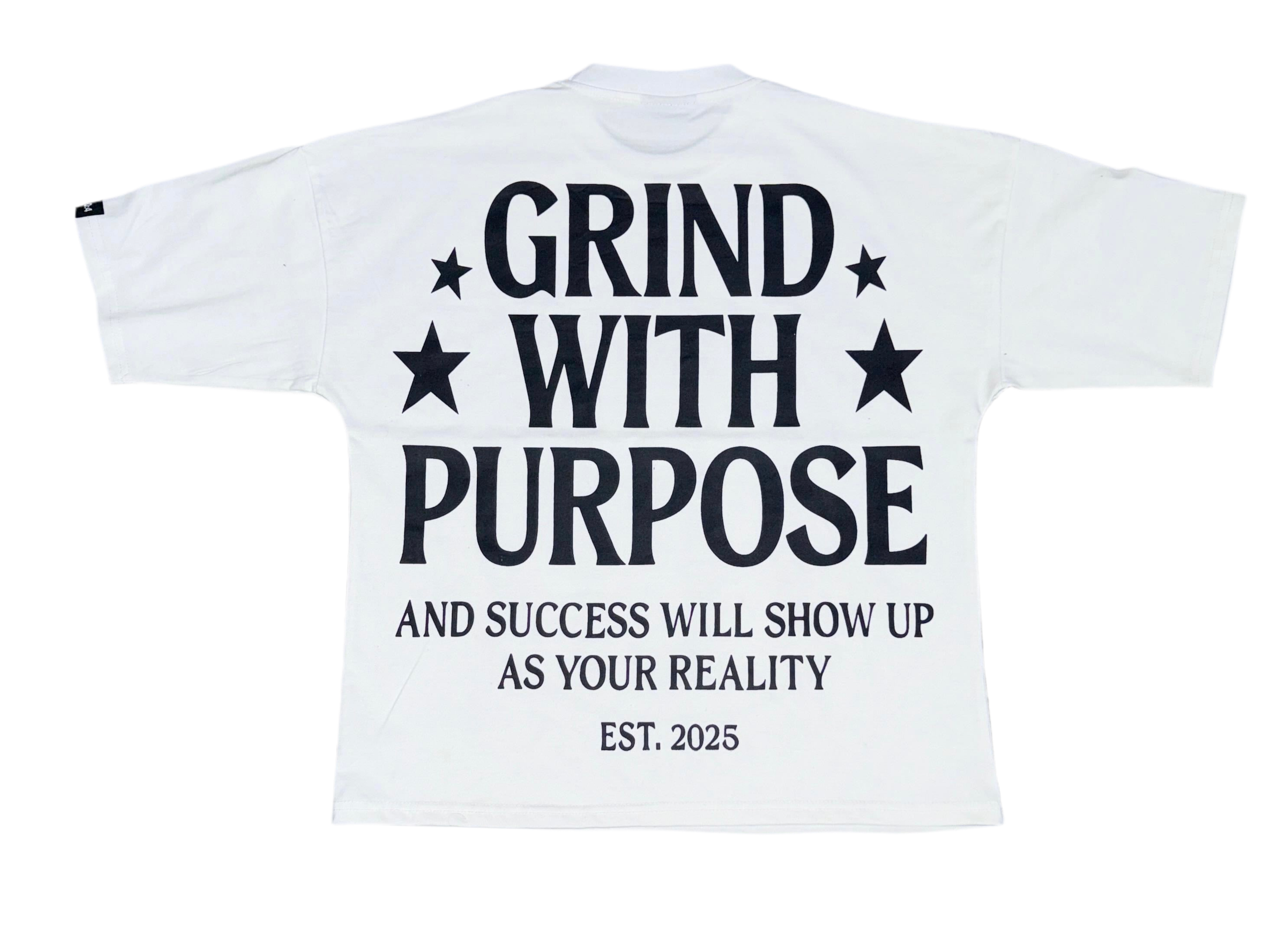 “Grind With Purpose” Tee Black/White