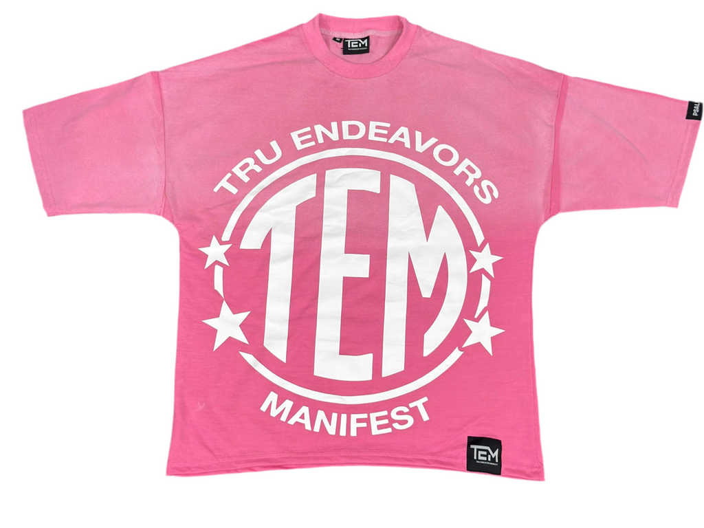“Grind With Purpose” Tee Pink Sunfade