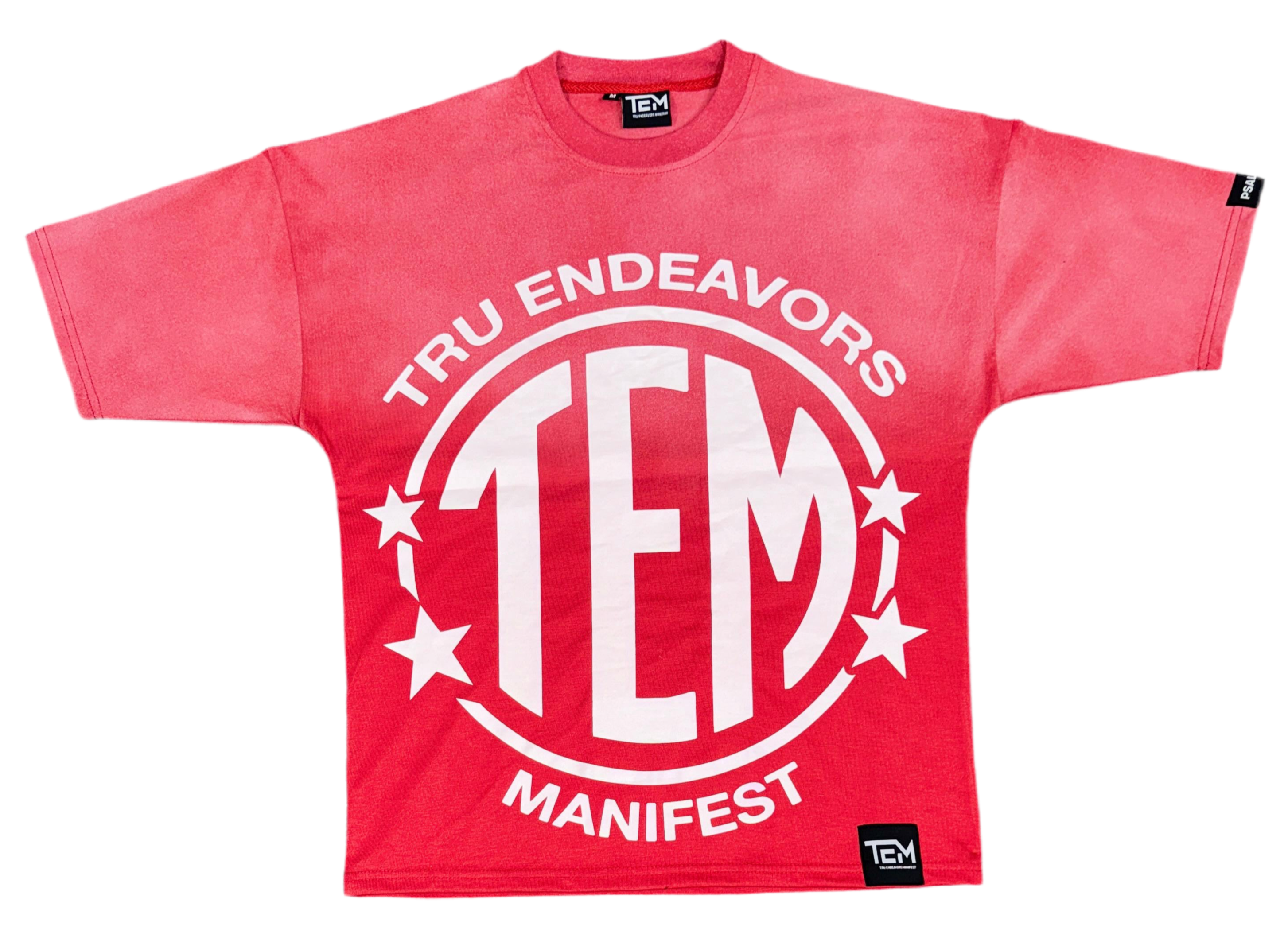 “Grind With Purpose” Tee Red Sunfade